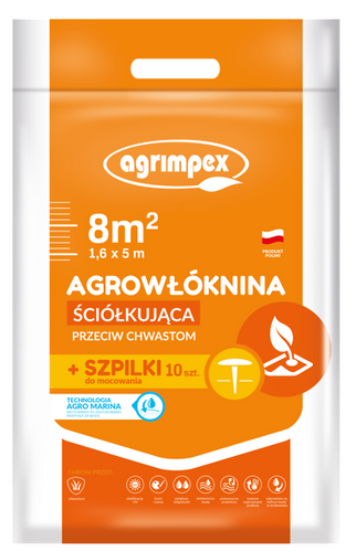 Agrowłóknina ściółkująca przeciw chwastom 1,6x5 