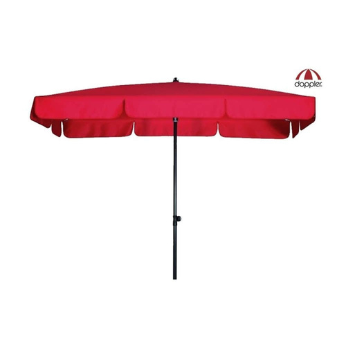 Doppler Parasol Ogrodowy Sunline Waterproof Czerwony 225x120cm