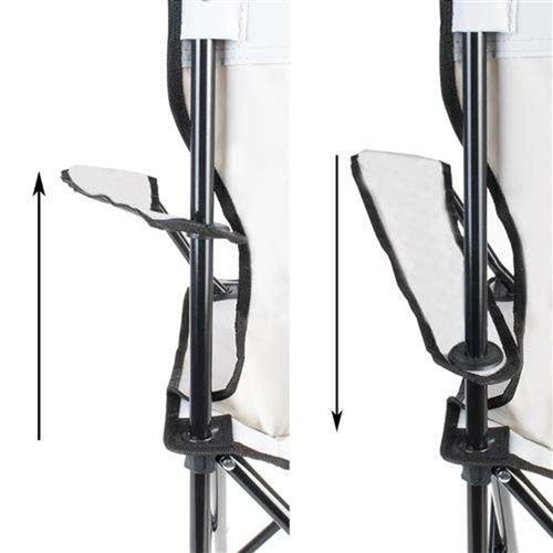 Krzesło Wędkarskie Szare Campingowe