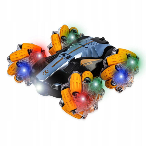 SAMOCHÓD TWISTER 4x4 LED DŻWIĘKI ZDALNIE STEROWANY RĘKĄ + PILOT POMARAŃCZ..