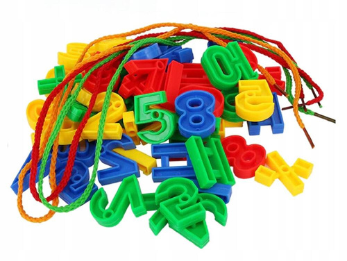 KLOCKI CYFRY 3D EDUKACYJNE NAUKA LICZENIA DUŻY ZESTAW 310 elem.