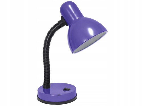 LAMPKA BIURKOWA REGULOWANA SZKOLNA NA BIURKO NOCNA FIOLETOWA