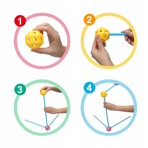 SŁOMKI KLOCKI KONSTRUKCYJNE DUŻE DO BUDOWANIA BAZY 340 elem.