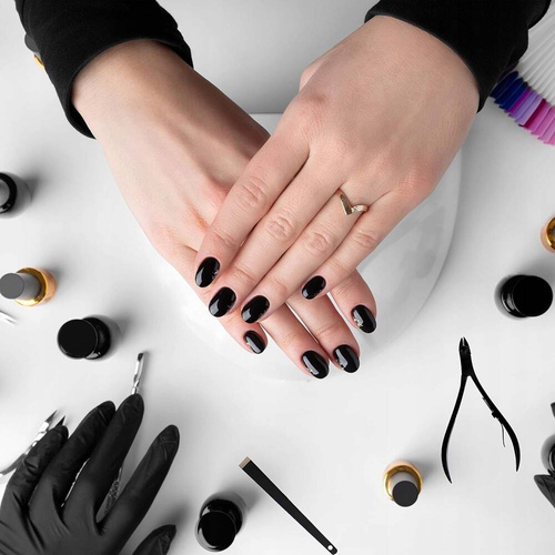 ZESTAW DO MANICURE PAZNOKCI PRZYBORNIK ETUI 16 el