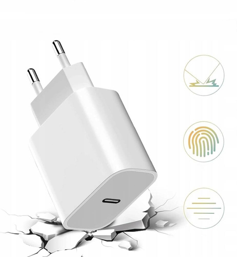 SZYBKA ŁADOWARKA SIECIOWA ZASILACZ PD 20W + KABEL USB-C-DO USB-C PD 150cm