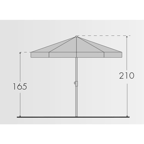 Doppler Parasol Plażowy Malibu II 180cm Ecru (408610)