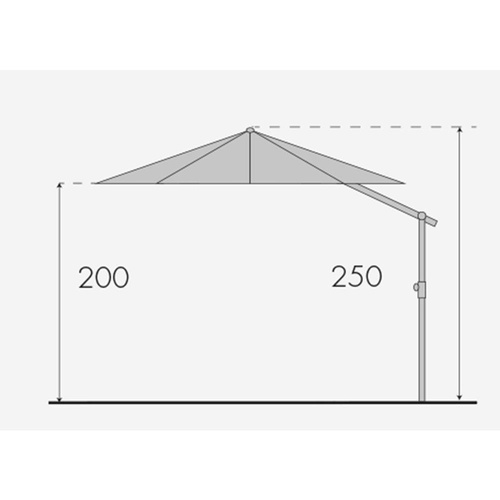 Doppler Parasol Ogrodowy Expert Pendel 350cm Fioletowy (438247 T845)
