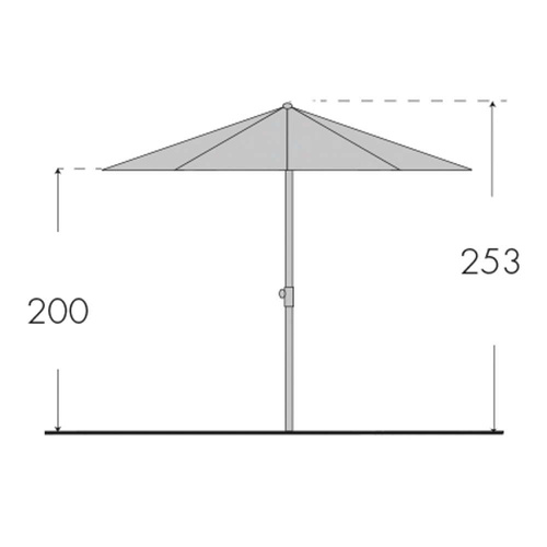 Doppler Parasol Ogrodowy Sunline IV 280cm Ecru