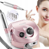 FREZARKA DO PAZNOKCI MANICURE PEDICURE MOCNA PROFESJONALNA 80W FREZY ZESTAW