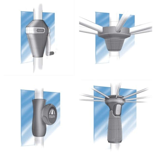 Doppler Parasol Ogrodowy Active 180x120cm Jasnozielony