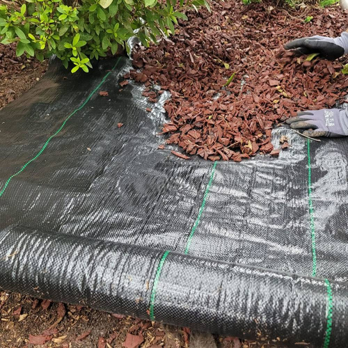 Agrotkanina 0,6m x 50m Mata na Chwasty 90g/m2 UV Czarna Super MOCNA 