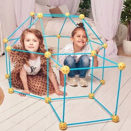 SŁOMKI KLOCKI KONSTRUKCYJNE DUŻE DO BUDOWANIA BAZY 68 elem.