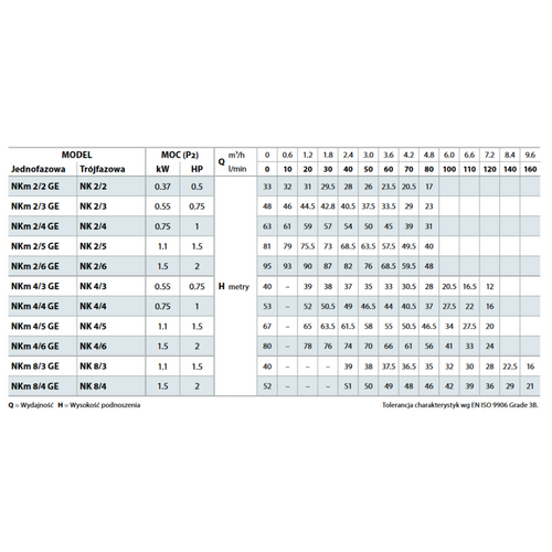 Pedrollo NK 2/3 Pompa Głębinowa 550W 230V + 10m Kabla