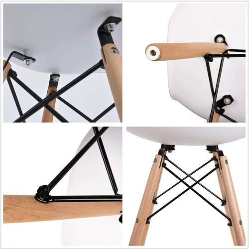 Krzesło Skandynawskie Zielone Drewno Bukowe Salon Biuro