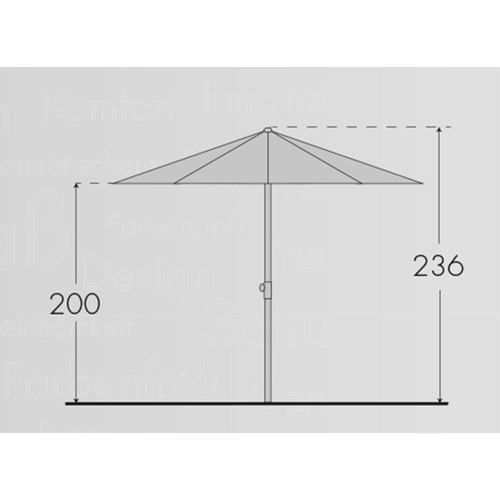 Doppler Parasol Ogrodowy Active Auto Tilt 210cm Ecru (404437 820)