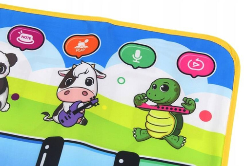 MATA MUZYCZNA EDUKACYJNA PIANINKO DLA DZIECI NAGRYWA