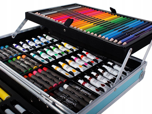 ZESTAW DO MALOWANIA KREATYWNY DLA DZIECI WALIZKA 145 elem. KOSMONAUTA