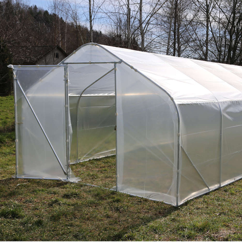Tunel Ogrodowy Hobby 15m2 Folia PE UV2  + 2 x Drzwi /2,15m