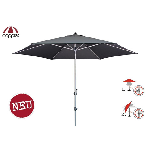 Doppler Parasol Ogrodowy Expert 280 Auto Tilt Antracyt (428441 840)