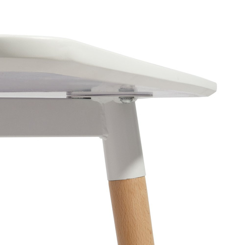 Stół Biały Prostokątny 120 x 80 cm Do Kuchni Jadalni