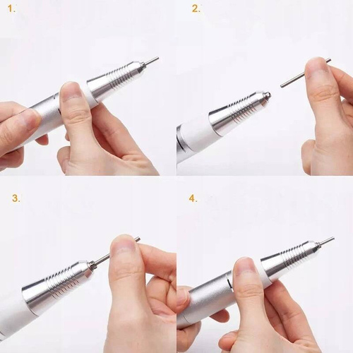 FREZARKA DO PAZNOKCI MANICURE PEDICURE MOCNA PROFESJONALNA 80W FREZY ZESTAW