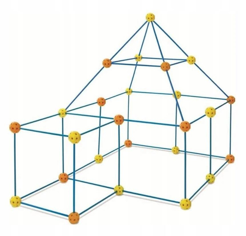 SŁOMKI KLOCKI KONSTRUKCYJNE DUŻE DO BUDOWANIA BAZY 340 elem.