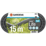 Gardena Wąż Ogrodowy Tekstylny Liano Life 15m (1/2'') Zestaw 18445-20