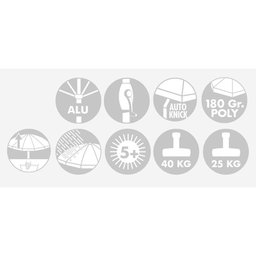 Doppler Parasol Ogrodowy Active Auto Tilt 210cm Rudy (404437 831)