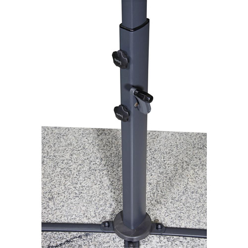 Doppler Parasol Ogrodowy Ravenna Smart 300cm Szary (453248 827)