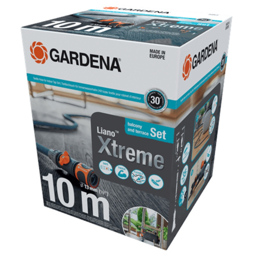 Gardena Wąż Ogrodowy Tekstylny Liano Xtreme 10m Z Adapterem do Kranów Wewnętrznych 18490-20