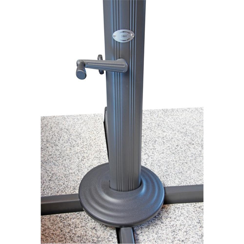 Doppler Parasol Ogrodowy Ravenna 400 cm Szary (447218 827)