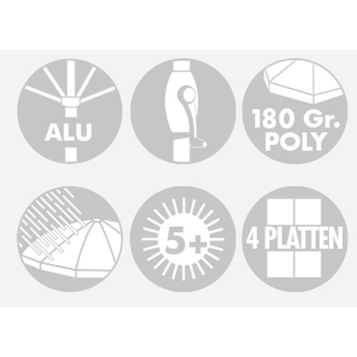 Doppler Parasol Ogrodowy Ravenna AX 275x275cm Ecru (483528 820)