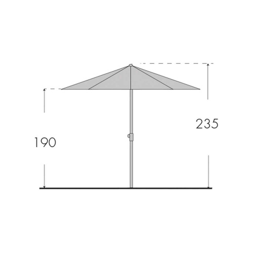 Doppler Parasol Ogrodowy Alu Pro III Biały 305cm