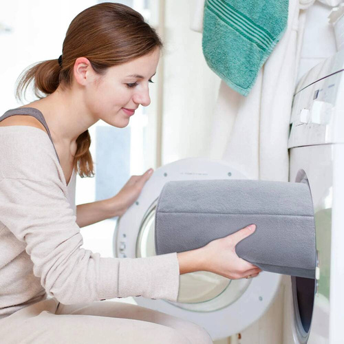 Dywaniki Łazienkowe Szare Antypoślizgowe Zestaw 2szt