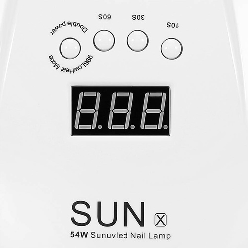 LAMPA DO PAZNOKCI UV LED MOCNA DO HYBRYD ŻELI SUN X LCD