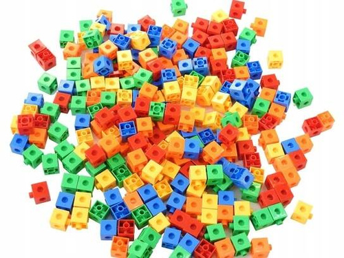 KLOCKI KONSTRUKCYJNE 3D SZEŚCIANY ZESTAW KREATYWNY 122 elem.