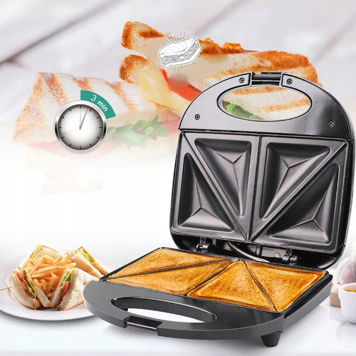 Toster Opiekacz Do Kanapek Tostów Mocny 800W