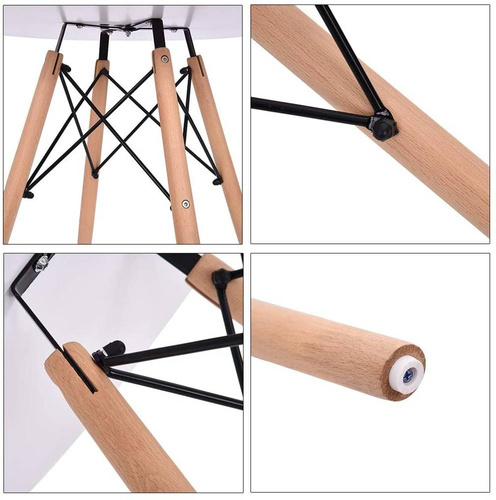 Stół Stolik Kawowy Skandynawski 80cm Drewno 