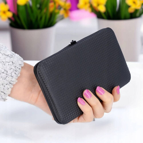 ZESTAW DO MANICURE PAZNOKCI PRZYBORNIK ETUI 16 el