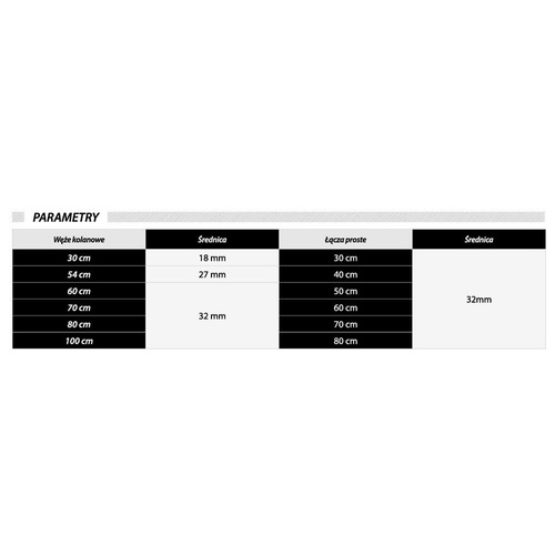 IBO Wąż Antywibracyjny Kolanowy 80cm (32mm)