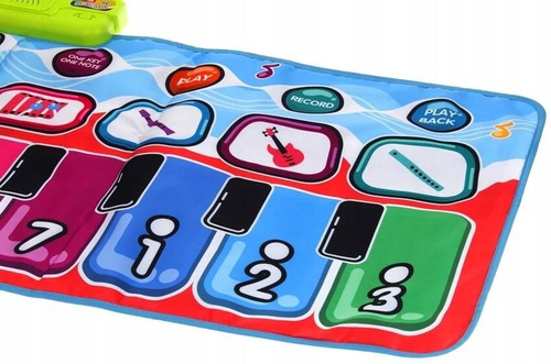 MATA MUZYCZNA EDUKACYJNA PIANINKO DUŻA DLA DZIECI NAGRYWA