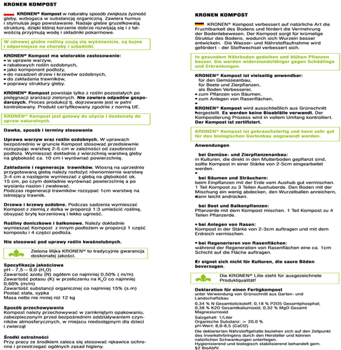 Kronen Kompost Ogrodniczy 25L Paleta 60 Sztuk