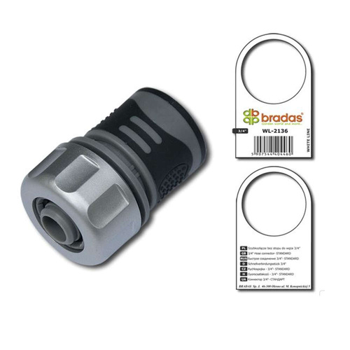 Bradas White Line Szybkozłącze Ze Stopem 3/4'' TPR WL-2156