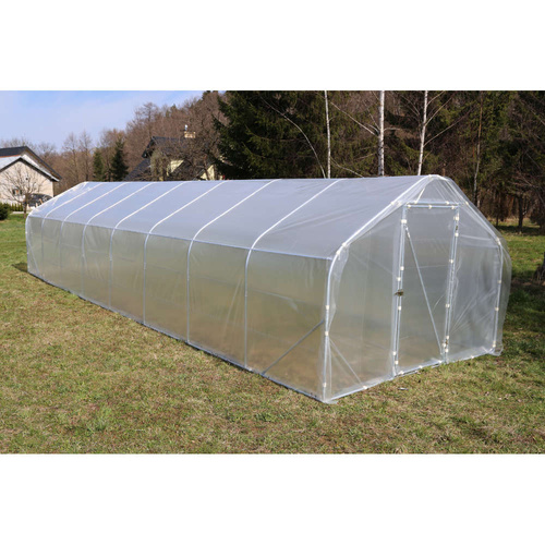 Tunel Ogrodowy Hobby 60m2 Folia PE UV2 +  2 x Drzwi 