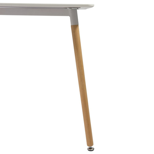 Stół Biały Kwadratowy 100 x 100 cm Do Kuchni Jadalni