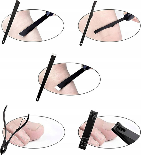 ZESTAW DO MANICURE PAZNOKCI PRZYBORNIK ETUI 16 el