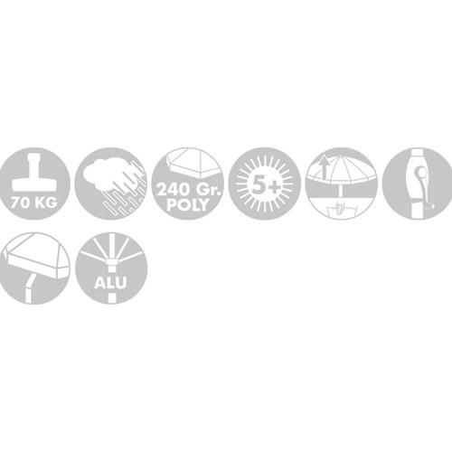 Doppler Parasol Ogrodowy Grill Meister 200x250cm