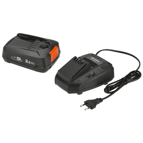 Gardena Zestaw Startowy Szybka Ładowarka + Akumulator P4A PBA 18V/45 2,5Ah 14906-20