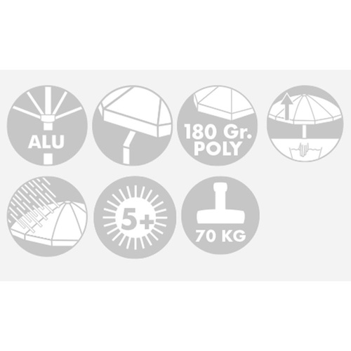 Doppler Parasol Ogrodowy Active Tele 340cm Jasnozielony (453568 836)