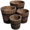 Drewdon Donica Sosnowa z Uchwytami 50x45 Rustikal Palisander
